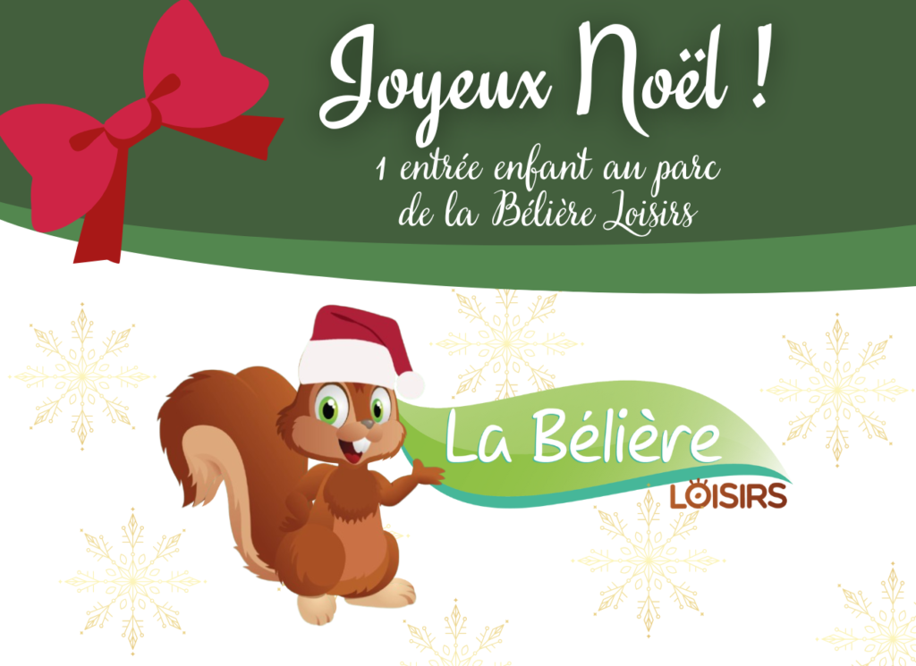 cadeau de noel vendee parc de jeux la beliere loisirs talmont saint hilaire activité famille